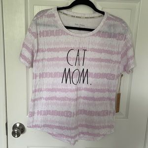 Rae Dunn Cat Mom Tee Shirt